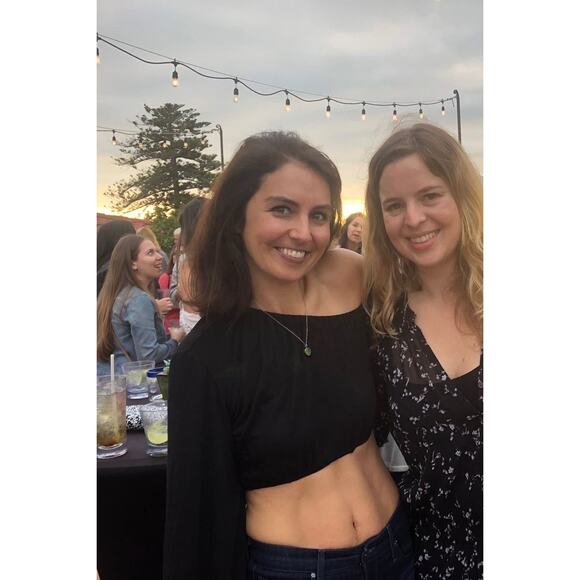 SID NEIGUM Black Cropped One Long Sleeve Asymmetric Party Top size 8 - Picture 14 of 15